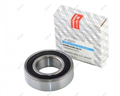 Подшипник полуоси задней ВАЗ 2121-214, 2123 (62208 2RS/P6) "Улучшенная конструкция Р6" ASR 180508/P6