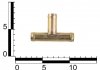 Переходник отопителя тройник (16x16х16 мм) трубка металлическая ASR MH350023 (фото 2)