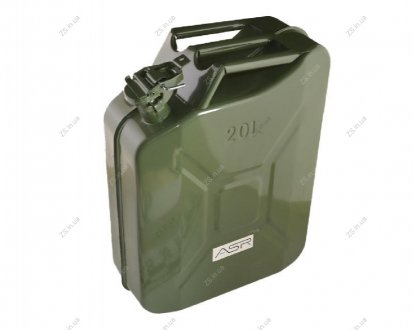 Канистра металлическая 20л, 0,8мм, вертикального типа ASR CM20001 (фото 1)