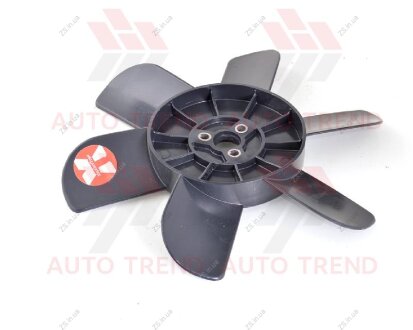Крыльчатка вентилятора радиатора ВАЗ 2101-07, 2121, 21213, 6 лоп. с метал. втулкой, черная ХарОптТорг 21010-1308008-6Ч-М