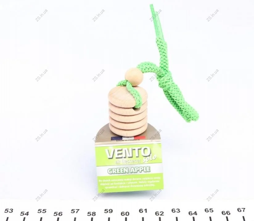 Освіжувач повітря салону VINCI VENTO SOLO REFILL GREEN APPLE зелене яблуко 8мл K2 V402 (фото 1)