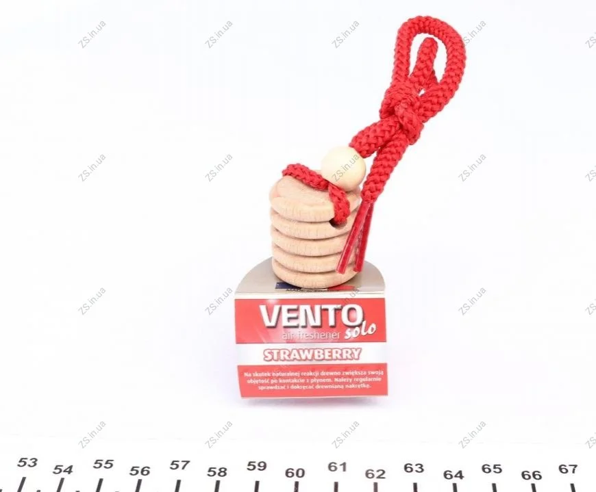 Освіжувач повітря салону VINCI VENTO SOLO REFILL STRAWBERY полуниця 8мл K2 V401 (фото 1)