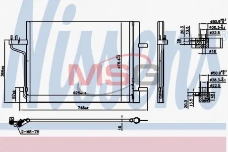 Конденсатор без хладогену Nissens 940767
