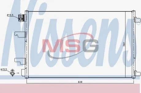Конденсатор без хладогену Nissens 940402
