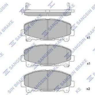 Комплект тормозных колодок. SANGSIN SP1606