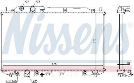 Радіатор Nissens 68141