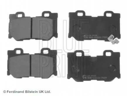 Комплект тормозных колодок из 4 шт. дисков Blue Print ADN142149