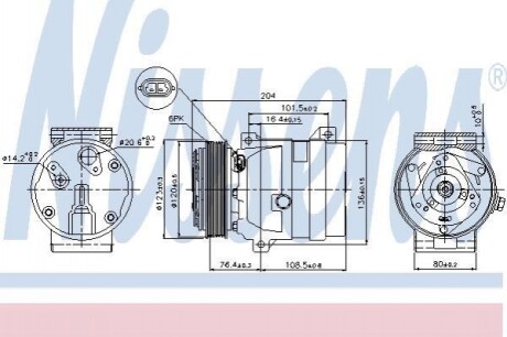 Компресор кондиціонера Nissens 89063