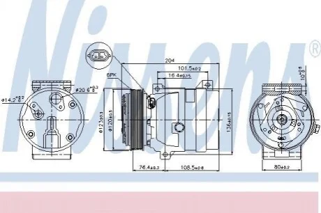 Компресор кондиціонера Nissens 89063
