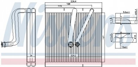 Радиатор кондиционера Nissens 92321