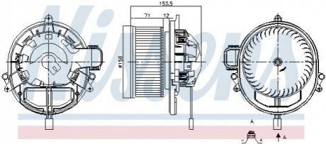 Вентилятор салону Nissens 87431