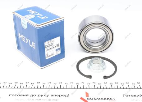 Комплект подшипников предназначенных для монтажа на ступицу, роликовые, с элементами монтажа. MEYLE 314 750 0000