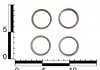 Седло клапана ВАЗ 2101-07, 2108-99, ГАЗ 3302 дв. 405, 406,409 выпуск (к-т 4 шт.) ASR VS350001 (фото 2)