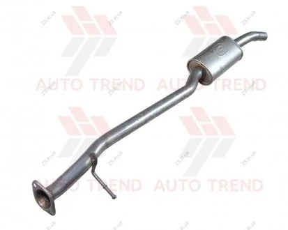 Резонатор Nissan Qashqai 1.6i 16V, алюминизированный POLMOSTROW 15.54