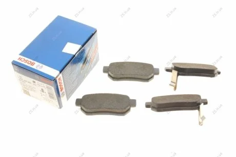 Комплект гальмівних колодок з 4 шт. дисків Bosch 0986495256 (фото 1)