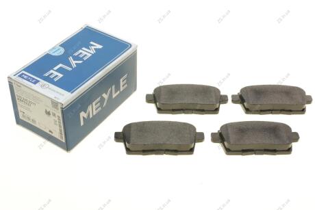 Комплект гальмівних колодок з 4 шт. дисків MEYLE 025 245 4517