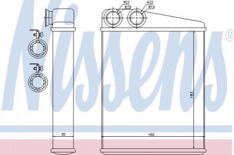 Радиатор обогрева салона Nissens 70807