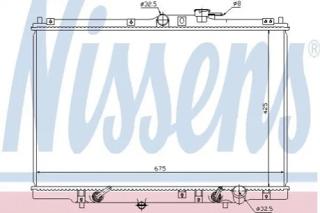 Радіатор системы охолодження Nissens 63346