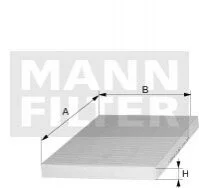 Воздушный фильтр салона MANN-FILTER CUK 26019