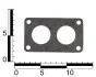Прокладка карбюратора ГАЗ 24, М-412, АЗЛК 2140 (К-126) (Elring 1.5 мм) OEM 24-1107014-El (фото 2)