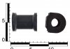 Подушка стабилизатора ВАЗ 1117-19, 2170-72 передняя (к-т 2 шт.) ASR SU350101 (фото 2)