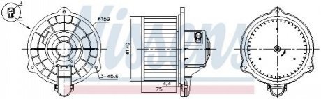 Вентилятор салону Nissens 87389