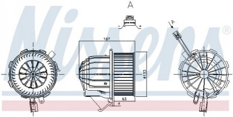 Вентилятор салону Nissens 87428