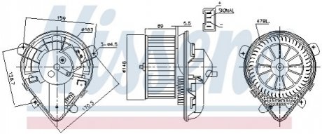 Вентилятор салону Nissens 87179