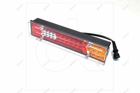 Ліхтар ГАЗ 3302 задн. LED лев. (червона вставка) 12/24В <> ДК DK 3710L.01