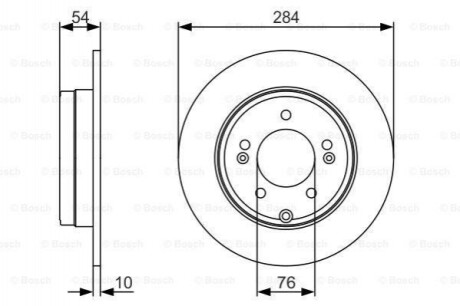 Диск гальмівний Bosch 0986479A45