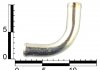 Переходник отопителя угол гнутый длинный (25х25 мм) трубка металлическая ASR MH350109 (фото 2)
