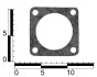 Прокладка дроссельной заслонки Chevrolet Aveo (Elring 1 мм) OEM 96352914-El (фото 2)
