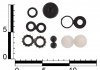 Ремкомплект головного гальмівного циліндру ВАЗ 2101-07, ЗАЗ 1102-03 (манжети, пильник, колпачки, кільця, штуцера) OEM РЕМКОМПЛЕКТ 15Р+ (фото 2)