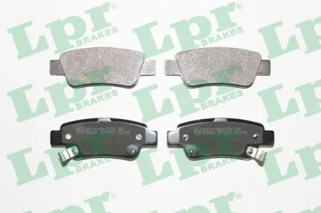 Комплект гальмівних колодок з 4 шт. дисків LPR 05P1455