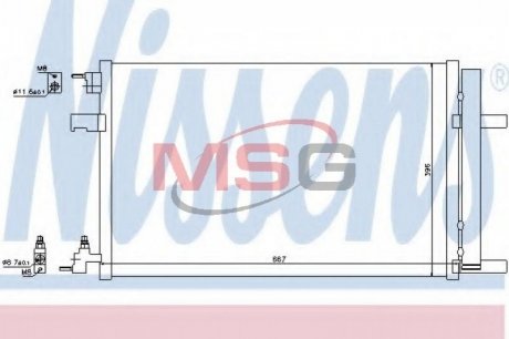 Конденсатор без хладогену Nissens 940135