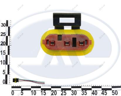 Роз'єм гніздовий 3 контактний датчик швидкості з проводами WATT 91151