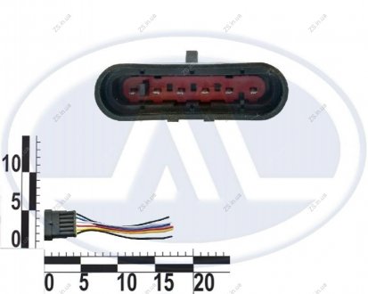 Разъем форсунки ГАЗ 6 контактный с проводами WATT 90829 (фото 1)