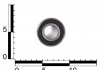 Подшипник шариковый радиальный (6002 2RS) ASR 180102 (фото 3)