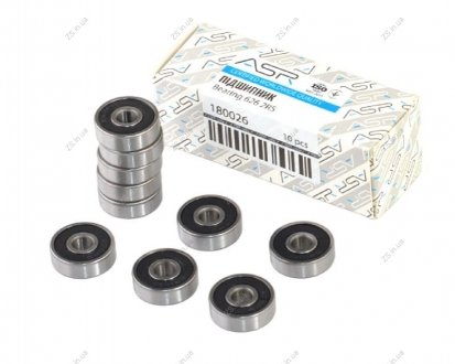 Подшипник шариковый радиальный (626 2RS) ASR 180026