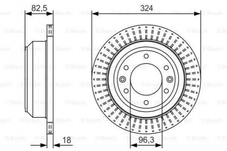 Диск гальмівний Bosch 0986479U29