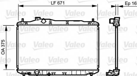 Радиатор Valeo 735243