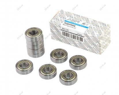 Подшипник шариковый радиальный (6000 ZZ) (миним. партия 10 шт (туба)) ASR 80100