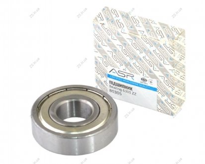 Підшипник кульковий радіальний (6305 ZZ) ASR 80305