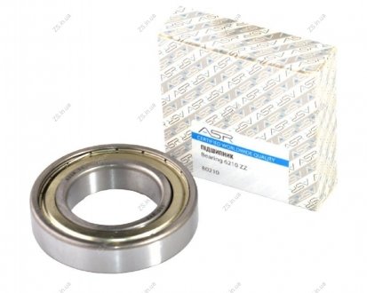 Підшипник кульковий радіальний (6210 ZZ) ASR 80210