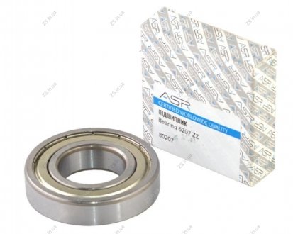 Підшипник кульковий радіальний (6207 ZZ) ASR 80207