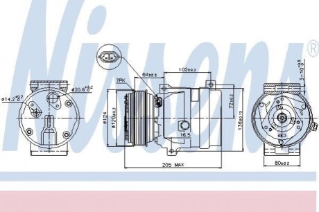 Компрессор кондиционера NISSAN/RENAULT Nissens 89435