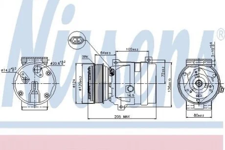 Компресор кондиціонера NISSAN/RENAULT Nissens 89435