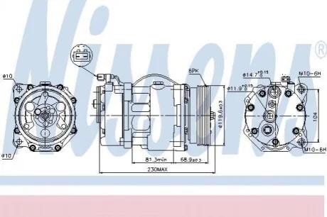 Компресор кондиціонера VAG Nissens 89040