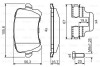 Комплект гальмівних колодок з 4 шт. дисків Bosch 0986494731 (фото 1)