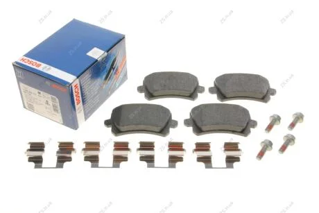 Комплект гальмівних колодок з 4 шт. дисків Bosch 0986494731